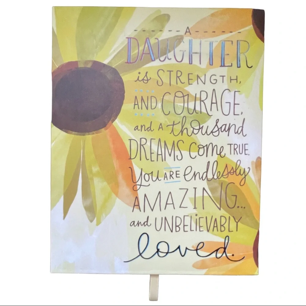 Sunflower Van Gogh Notepad & Hallmark Daughter Sign
